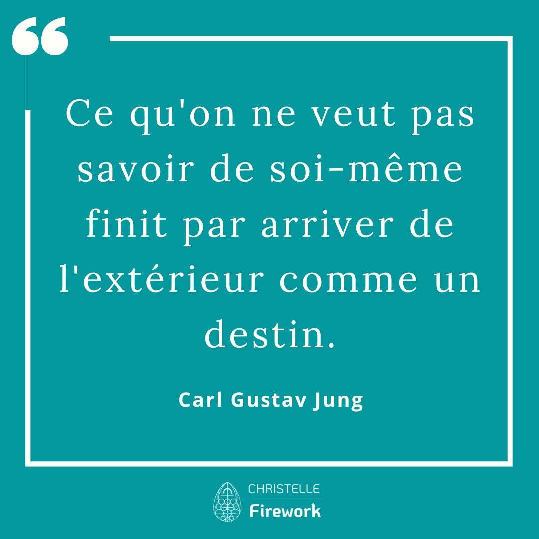 Ce qu'on ne veut pas savoir de soi-même finit par arriver de l'extérieur comme un destin.