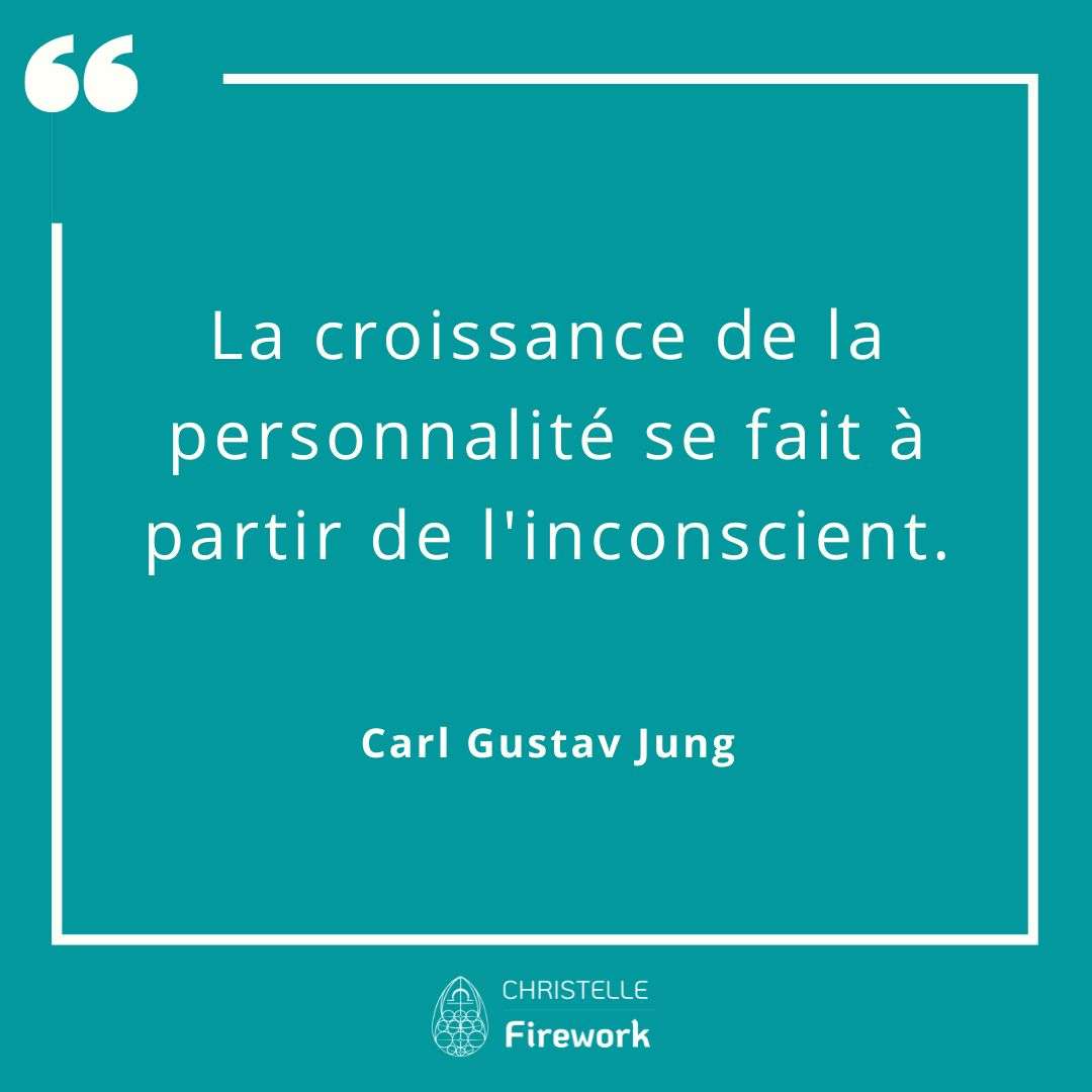 La croissance de la personnalité se fait à partir de l'inconscient.