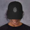 Casquette de baseball noire avec symbole spirituel « Le Créateur... C’est vous ! »
