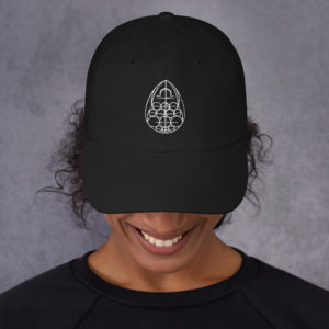 Casquette de baseball noire avec symbole spirituel « Le Créateur... C’est vous ! »