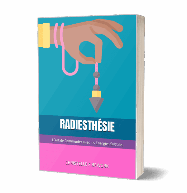Pendule de radiesthésie sur une main, symbolisant la connexion aux énergies