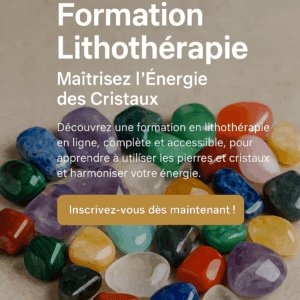 Formation Lithothérapie : Maîtrisez l’Énergie des Cristaux