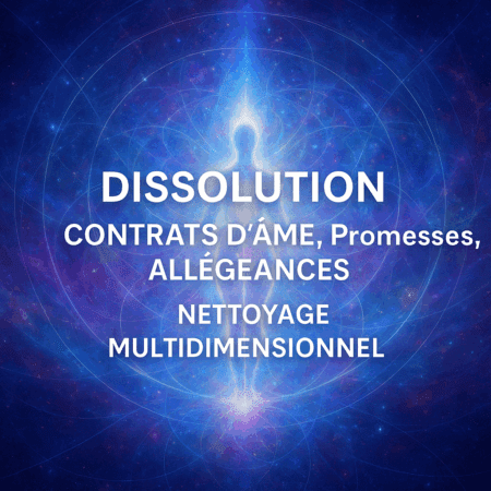 Illustration quantique du protocole de dissolution des contrats d’âme et nettoyage multidimensionnel