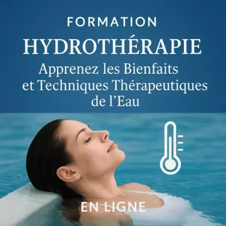 Personne recevant un soin hydrothérapeutique naturel dans un bain chaud