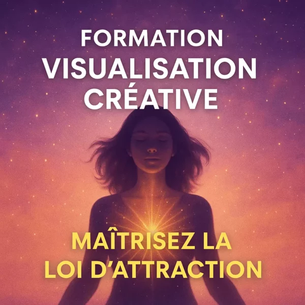 Image représentant la visualisation créative : esprit en méditation, lumière, abondance et énergie positive