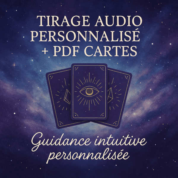 Tirage audio personnalisé + PDF cartes | Guidance intuitive personnalisée
