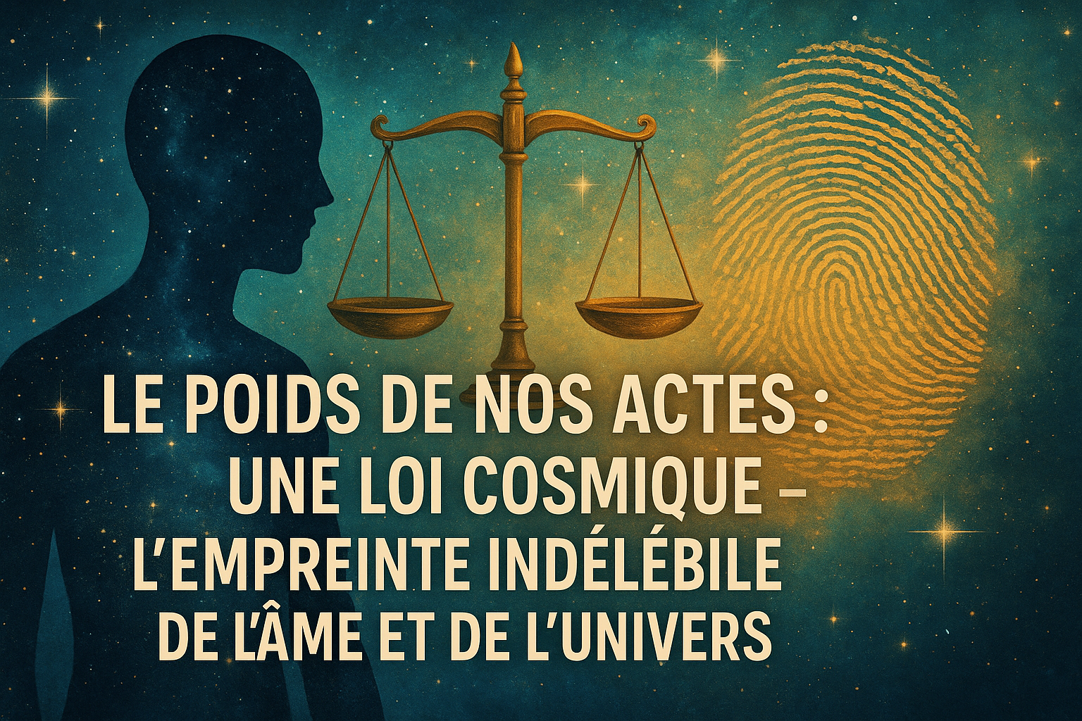 Le Poids de nos Actes – Loi Cosmique et Empreinte de l’Âme