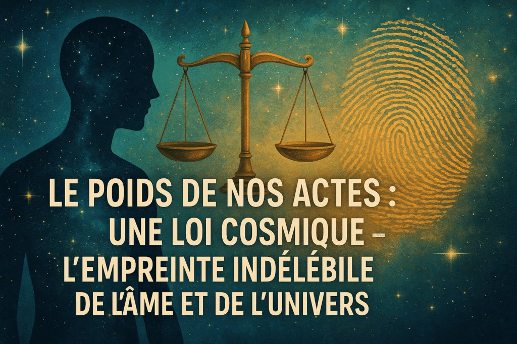 Le Poids de nos Actes – Loi Cosmique et Empreinte de l’Âme