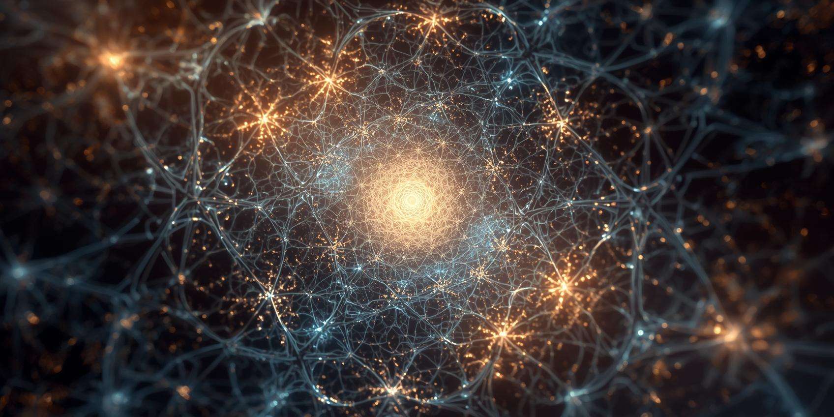 Illustration de la fractalité : structure énergétique et interconnexion des vies antérieures.